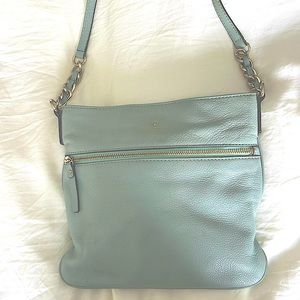 Kate Spade light green leather crossbody purse
